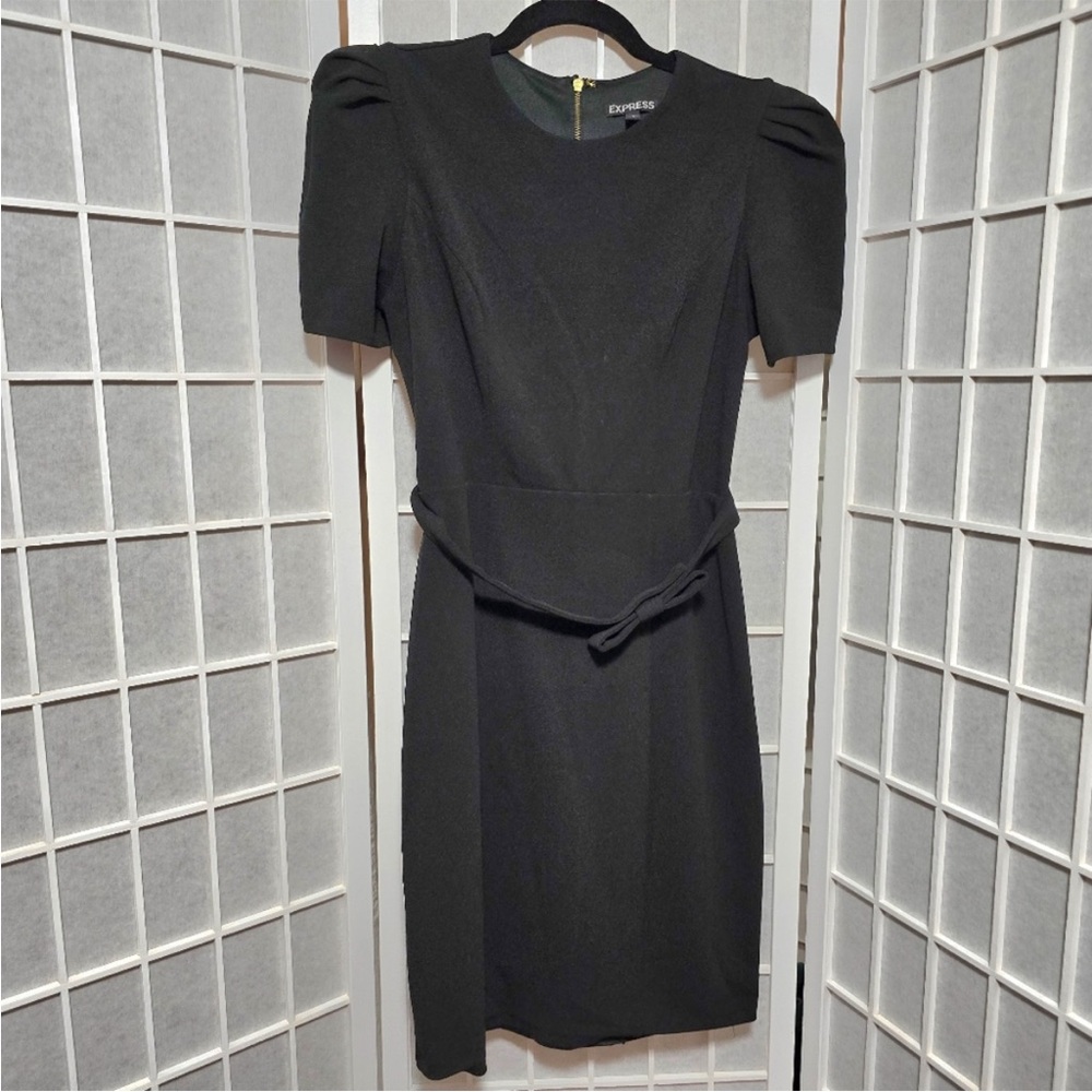 Express Black Midi Dress